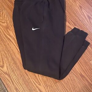 Nike Boys Black Joggers with White Logo